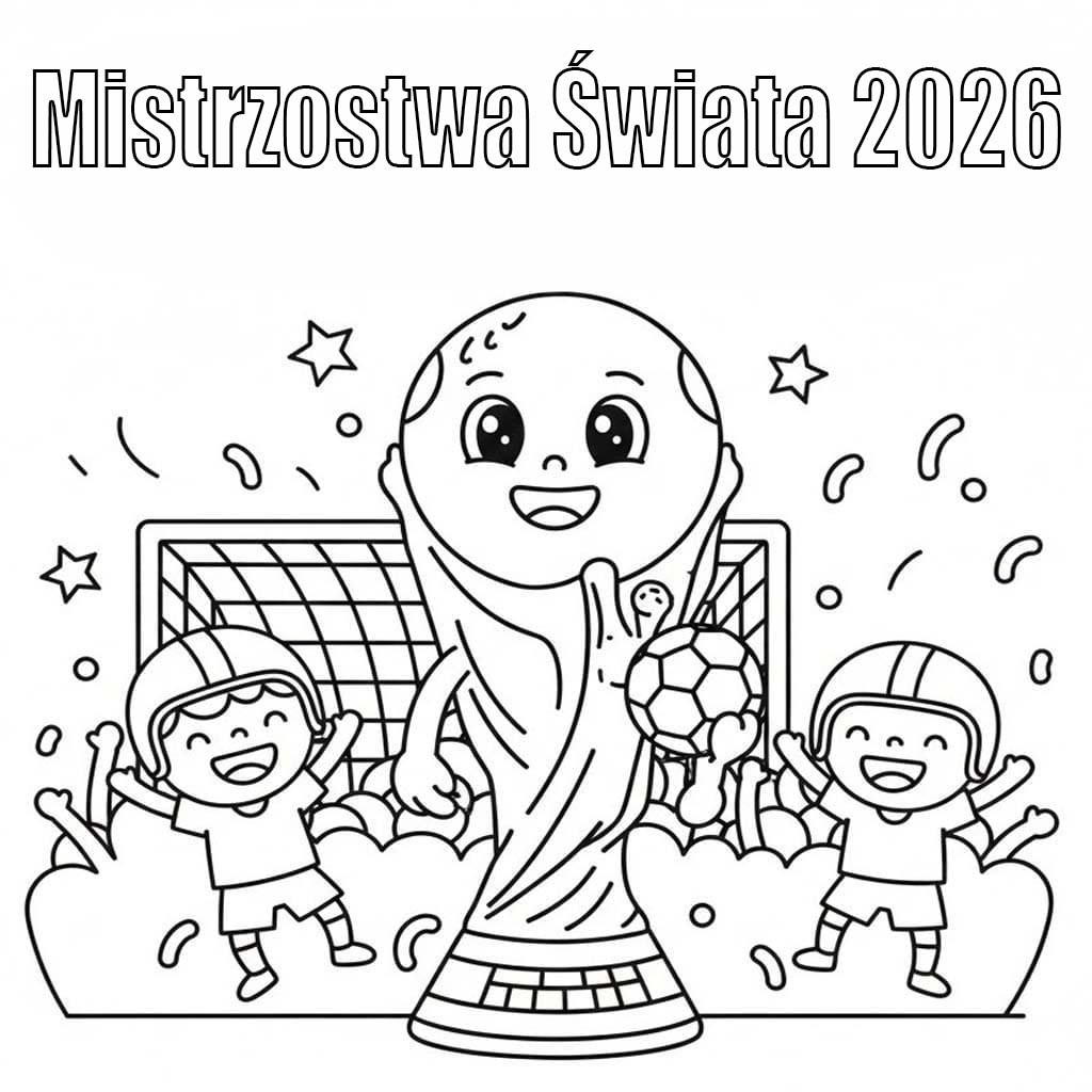 Kolorowanka Mistrzostwa Świata 2026 wydruku
