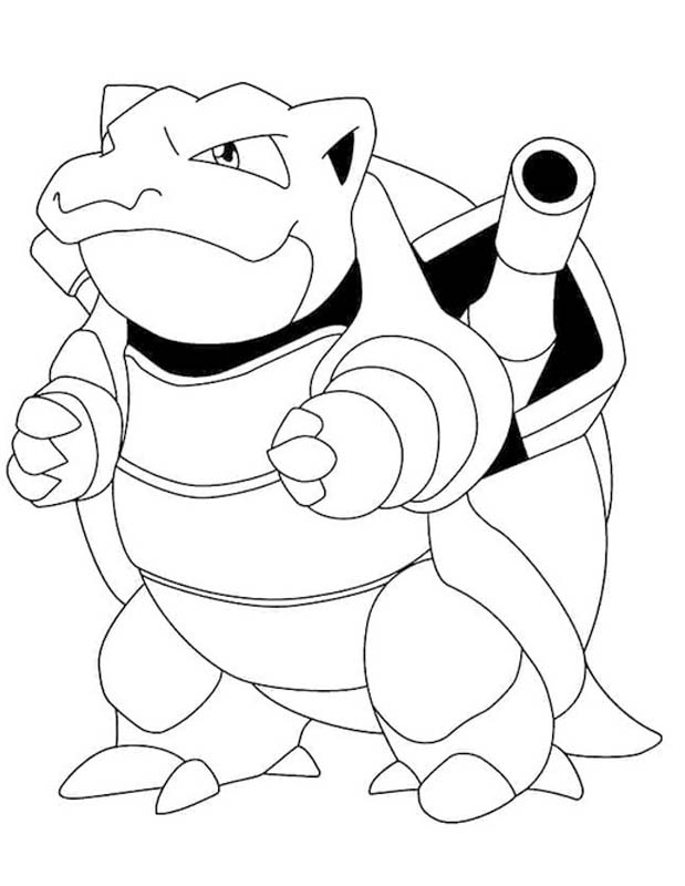 Kolorowanka Narysuj Blastoise podstawowy