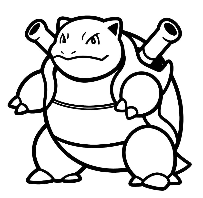 Kolorowanki Blastoise