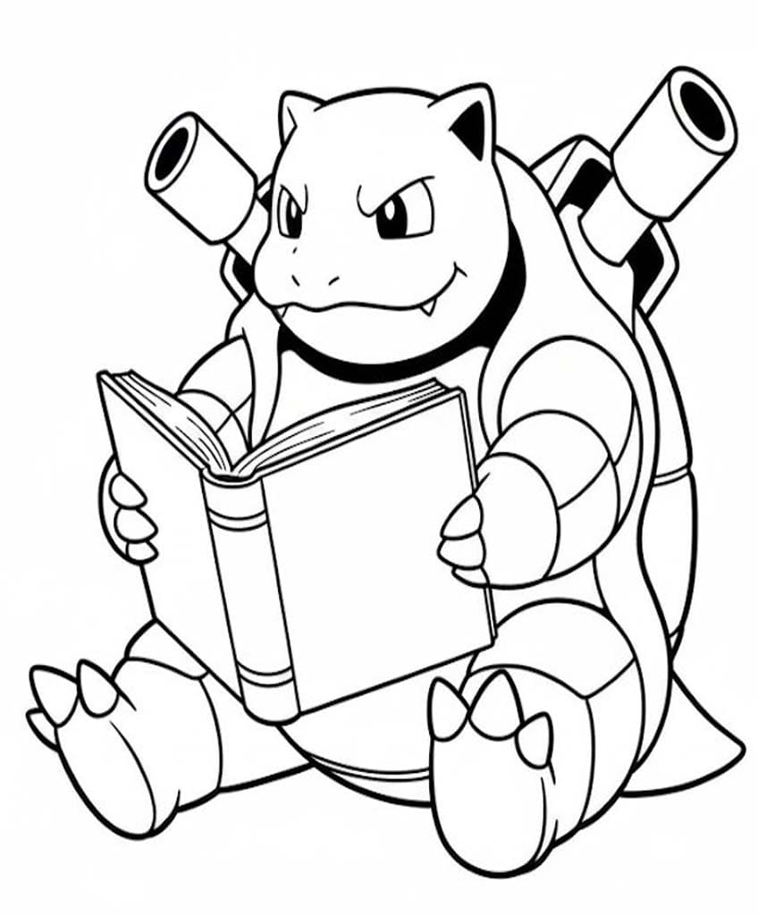 Kolorowanka Narysuj Blastoise