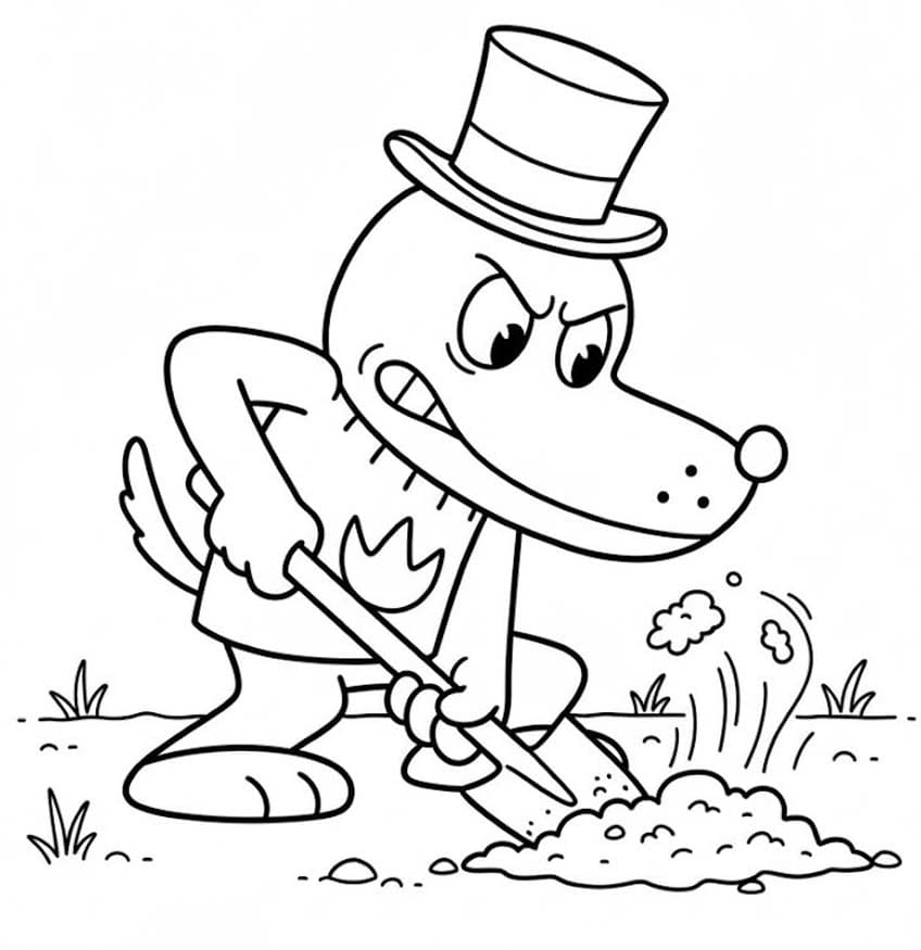 Kolorowanka Narysuj Dog Man bezpłatny podstawowy