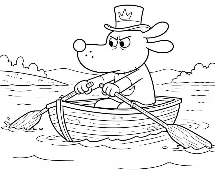 Kolorowanka Narysuj Dog Man bezpłatny wydruku łatwy