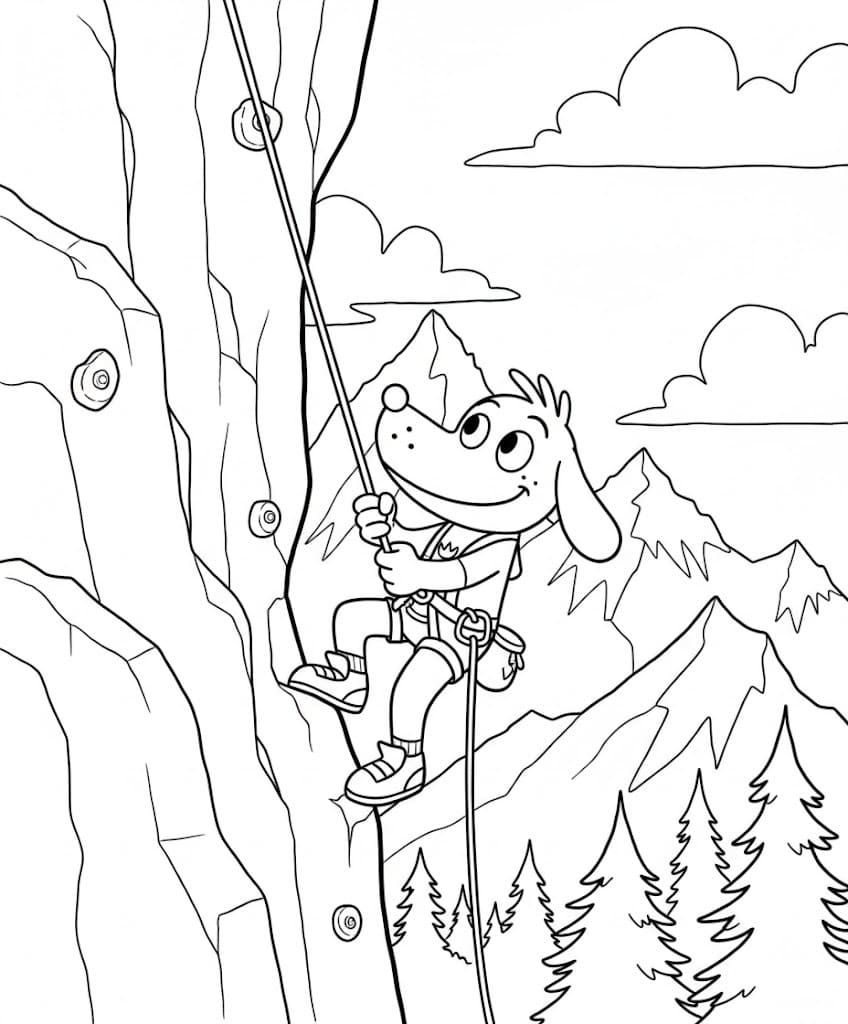 Kolorowanka Narysuj Dog Man bezpłatny