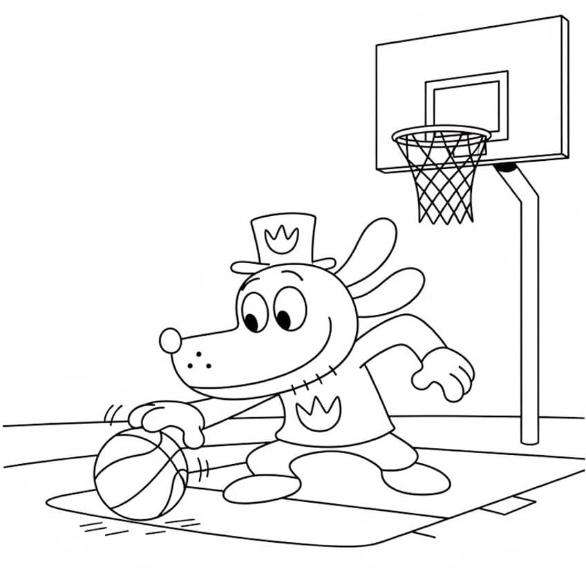 Kolorowanka Narysuj Dog Man prosty