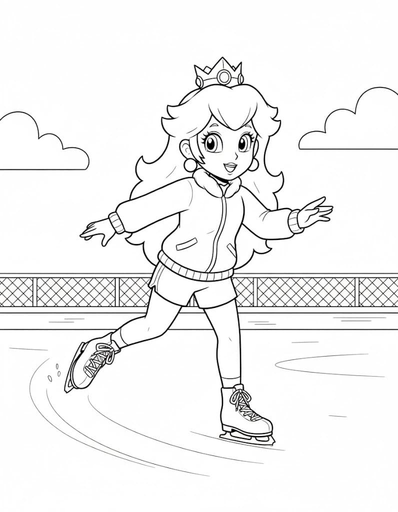 Kolorowanka Narysuj Księżniczka Daisy bezpłatny dla dzieci