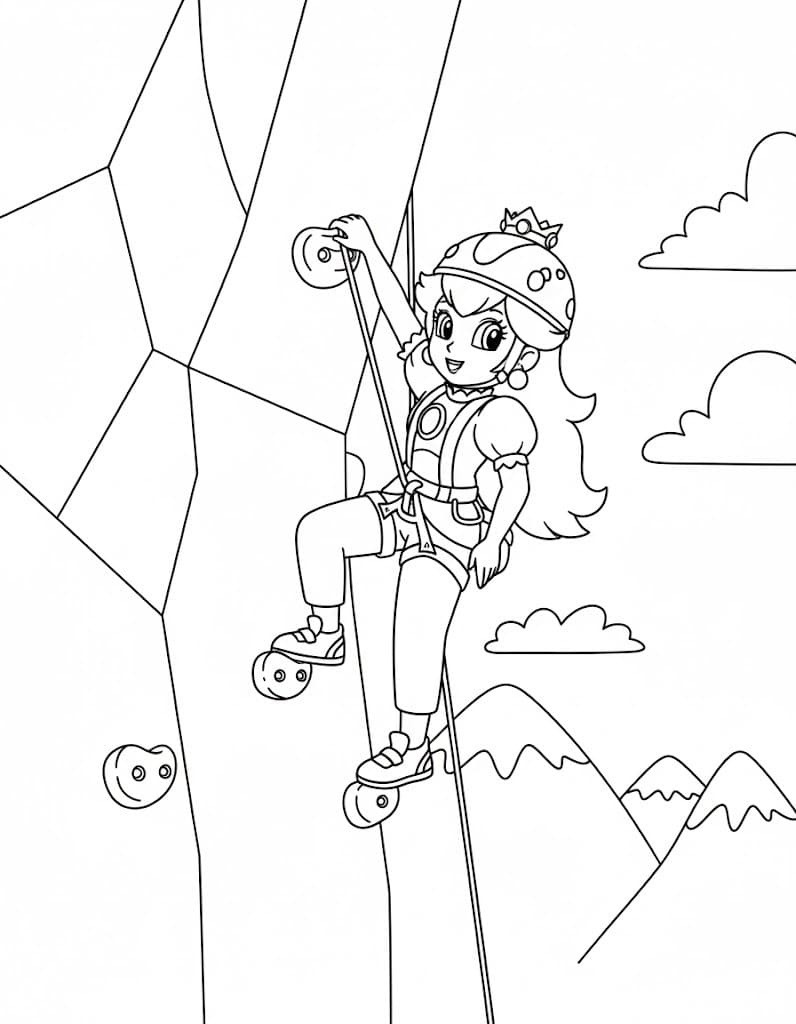 Kolorowanka Narysuj Księżniczka Daisy bezpłatny łatwy