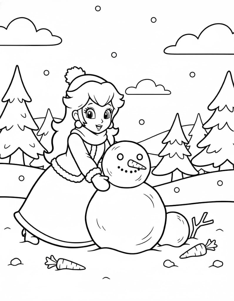 Kolorowanka Narysuj Księżniczka Daisy bezpłatny