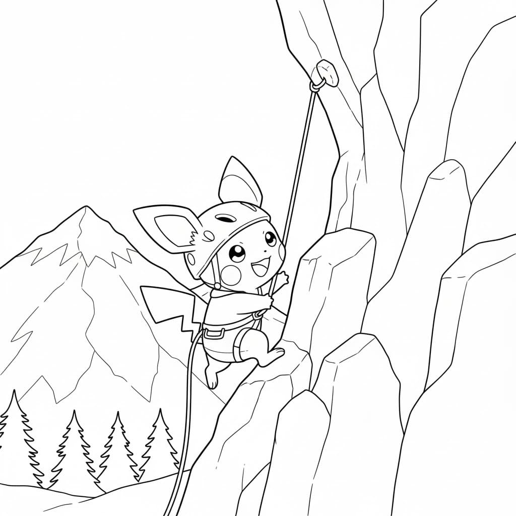 Kolorowanka Narysuj Pichu