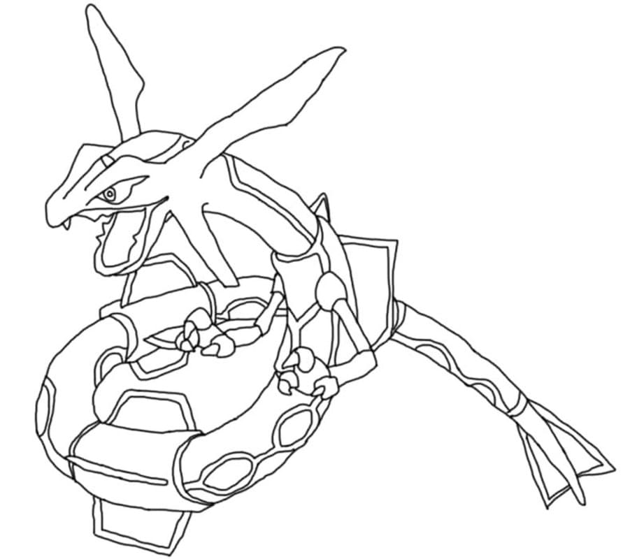 Kolorowanki Rayquaza