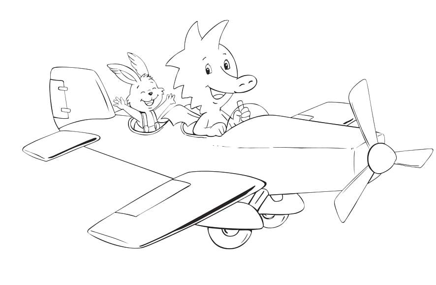 Kolorowanka Narysuj Tabaluga wydruku łatwy