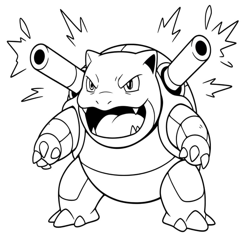 Kolorowanka Obraz Blastoise bezpłatny