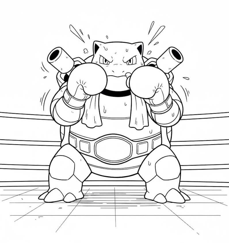 Kolorowanka Obraz Blastoise wydruku