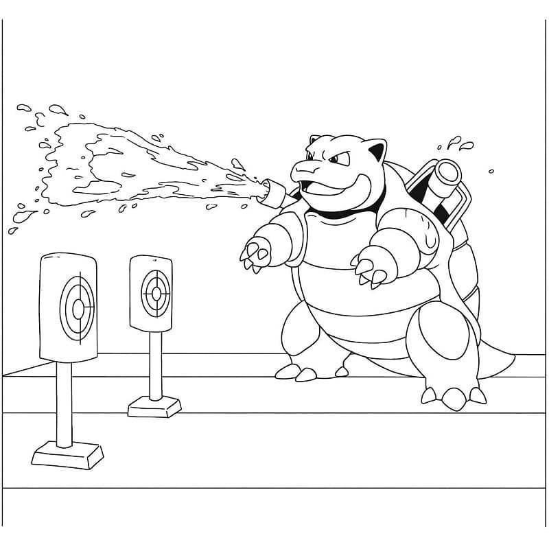 Kolorowanka Obraz Blastoise