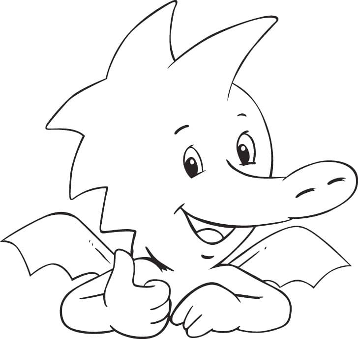 Kolorowanka Obraz Tabaluga bezpłatny wydruku