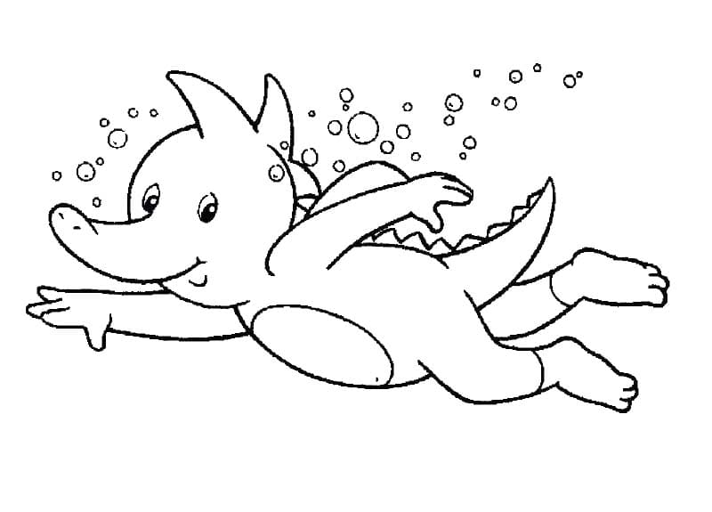 Kolorowanka Obraz Tabaluga wydruku