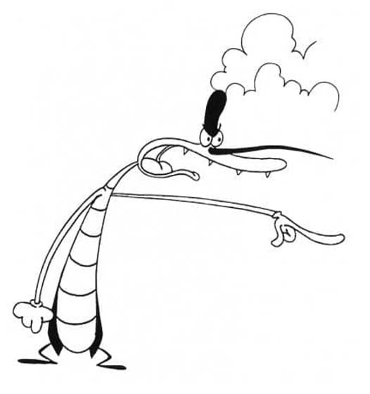 Kolorowanka Oggy i Karaluchy wydruku dla dzieci