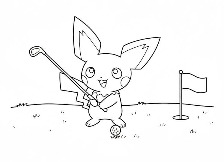 Kolorowanka Pichu bezpłatny