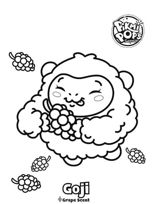 Kolorowanka Pikmi Pops bezpłatny wydruku podstawowy