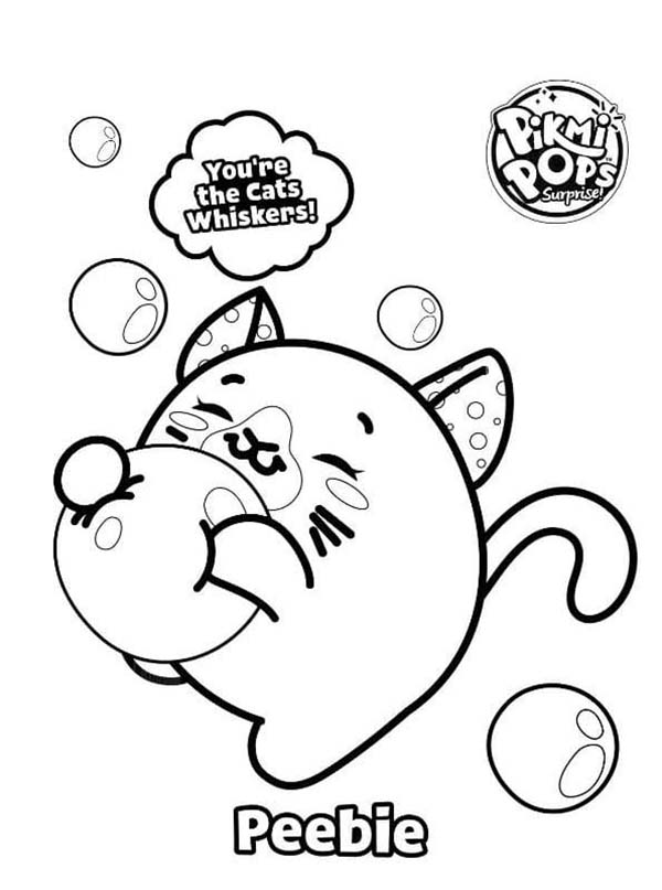 Kolorowanka Pikmi Pops bezpłatny wydruku prosty