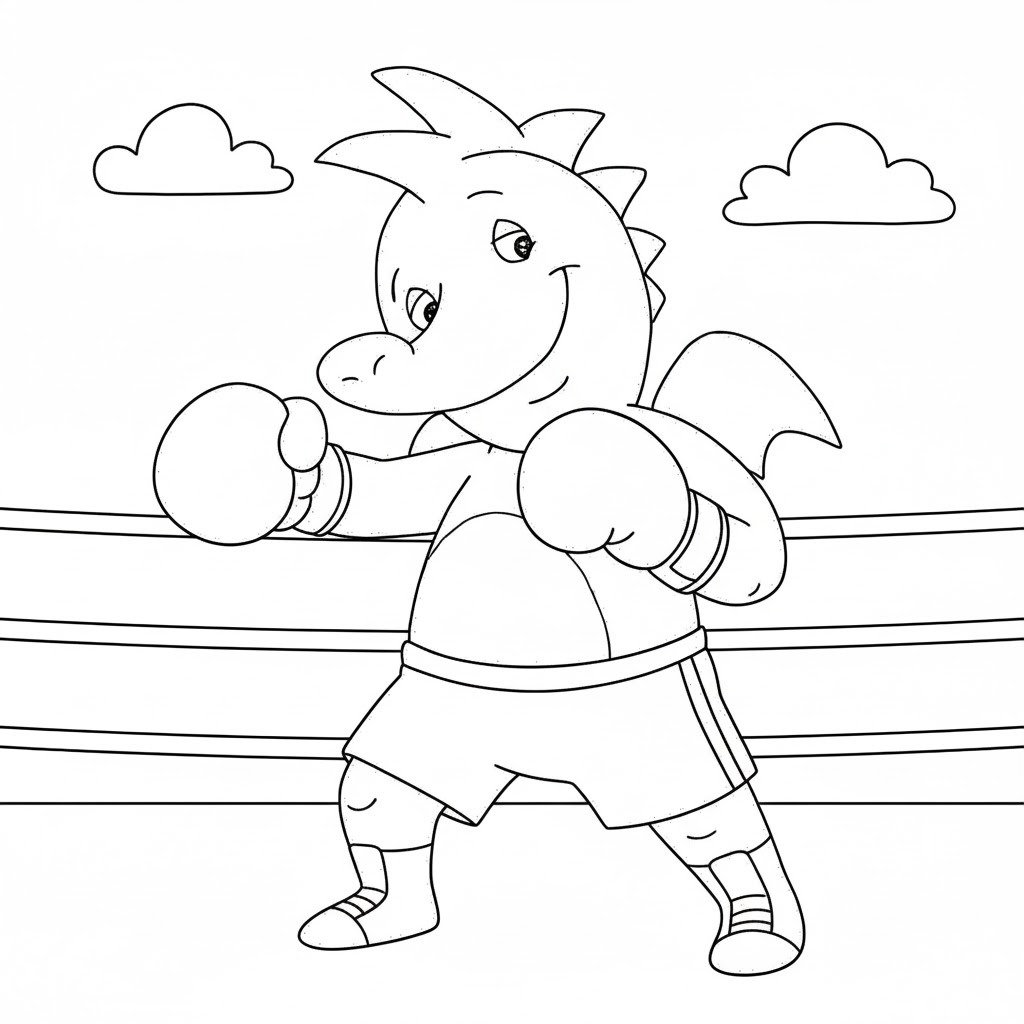 Kolorowanka Tabaluga bezpłatny wydruku dla dzieci