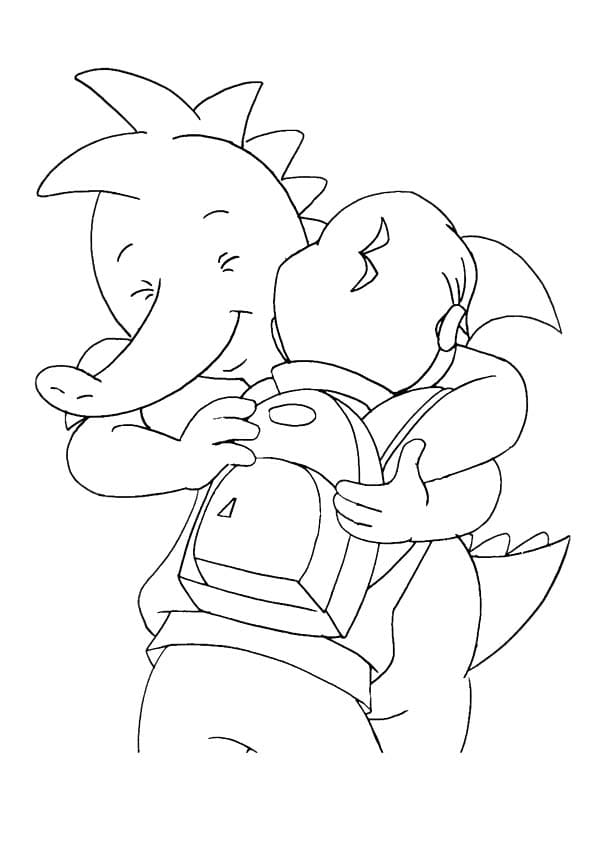 Kolorowanka Tabaluga bezpłatny