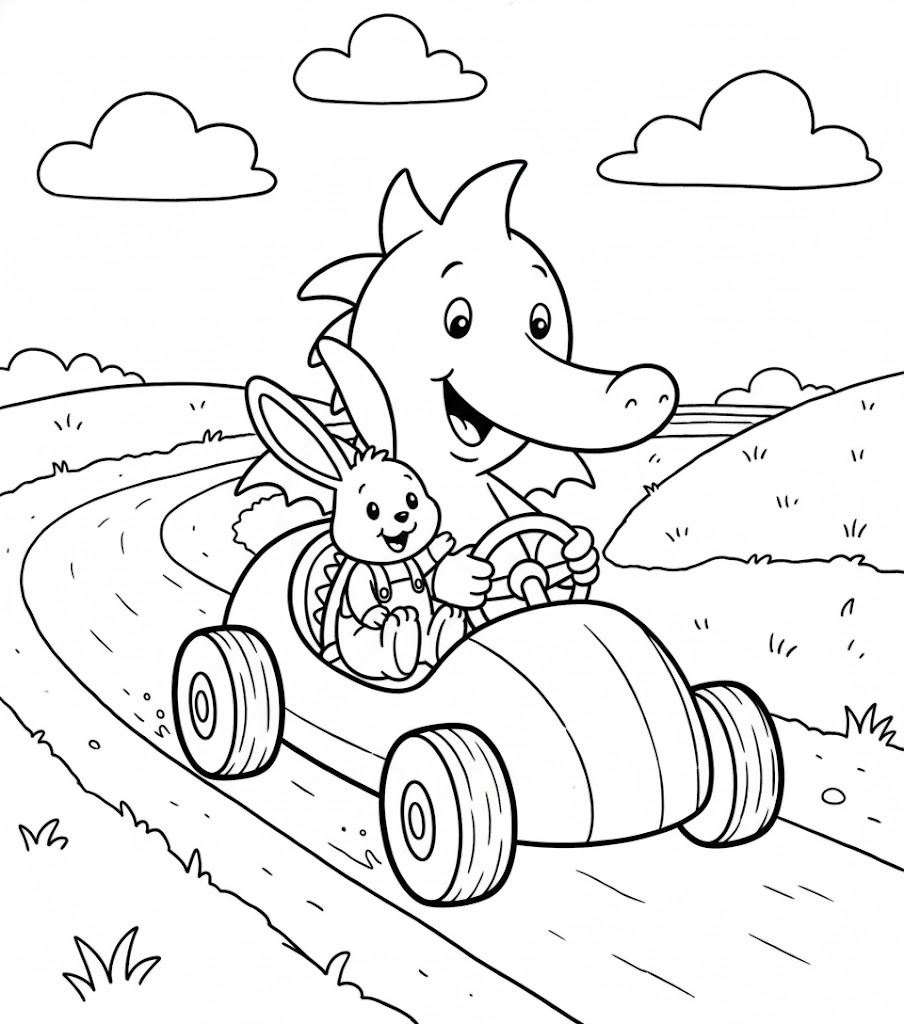 Kolorowanka Tabaluga dla dzieci