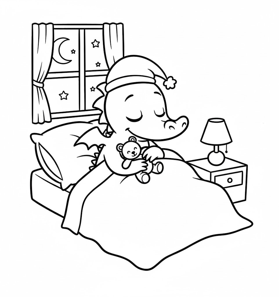 Kolorowanka Tabaluga wydruku dla dzieci