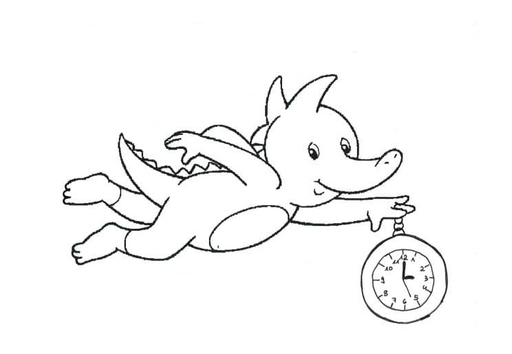 Kolorowanka Tabaluga wydruku łatwy