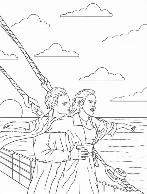 Kolorowanka Titanic bezpłatny dla dzieci