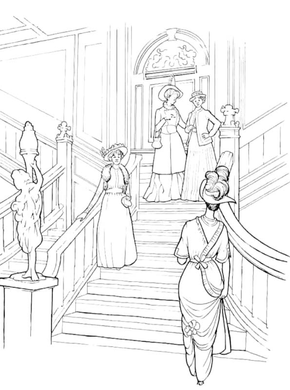 Kolorowanka Titanic dla dzieci