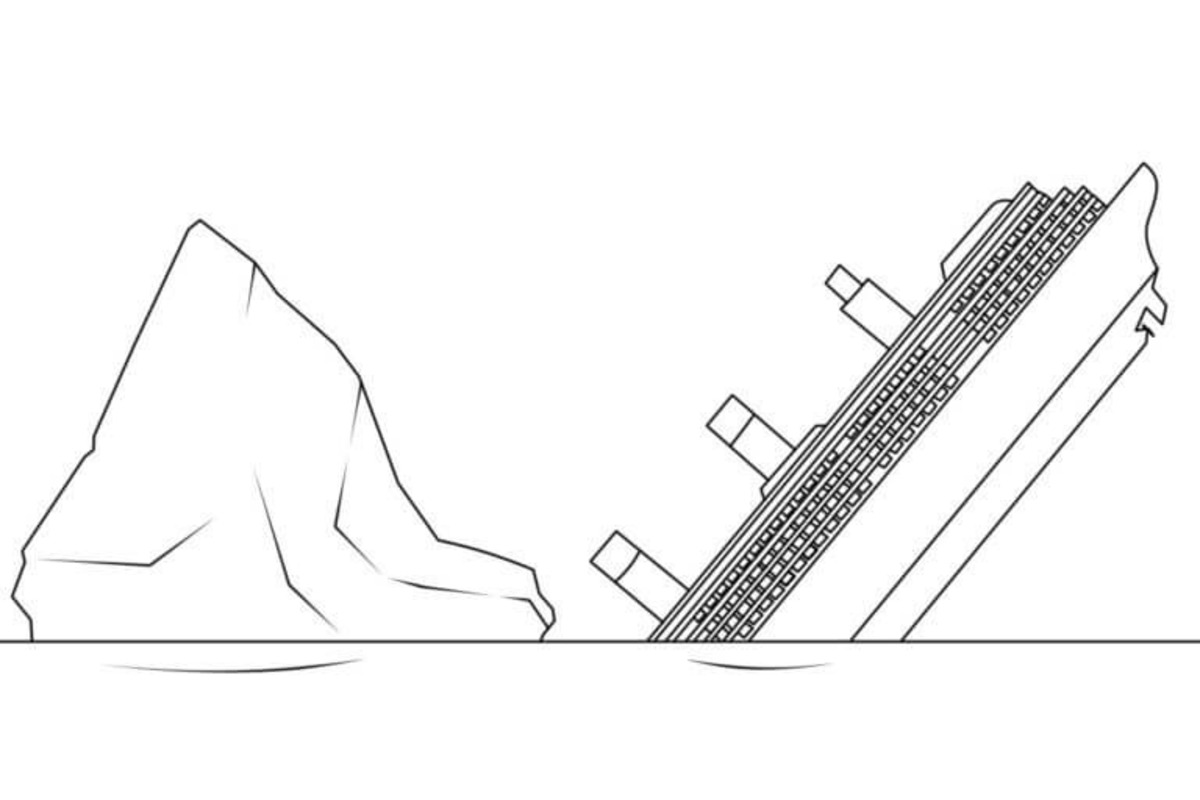 Kolorowanka Titanic wydruku podstawowy
