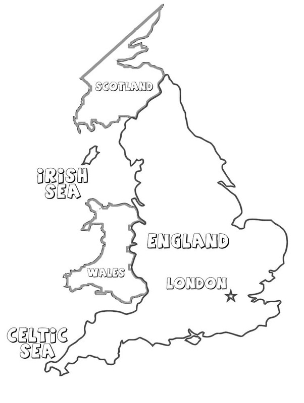 Kolorowanka Anglia dla dzieci