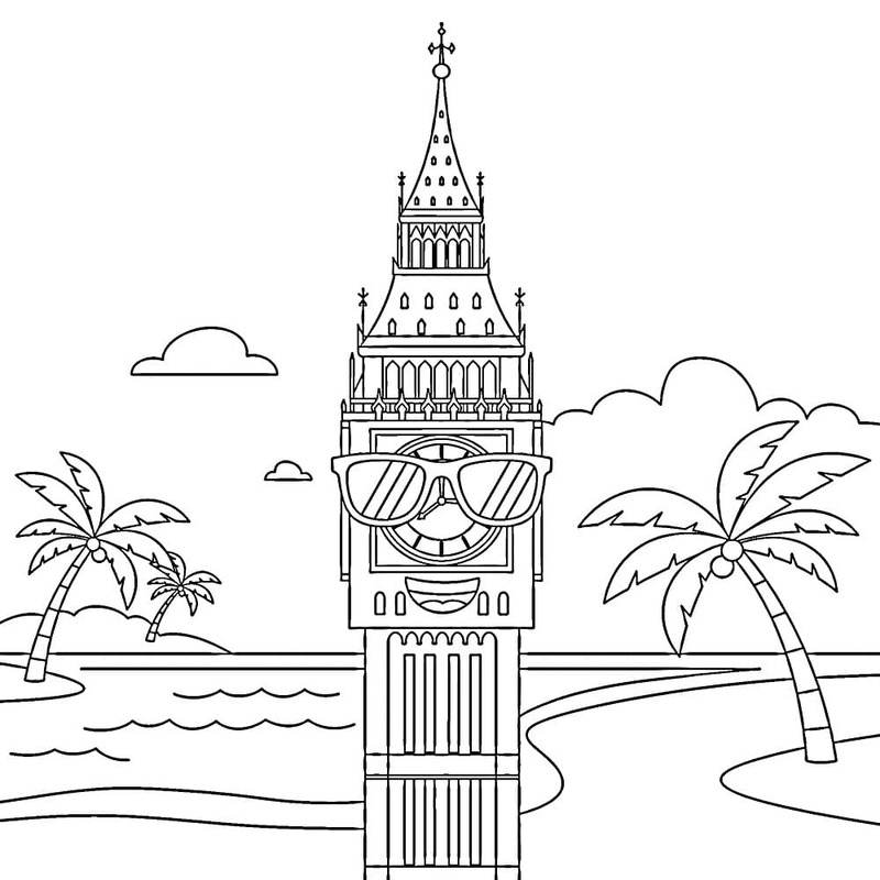 Kolorowanka Anglia wydruku