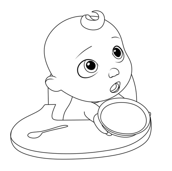 Kolorowanka Cocomelon bezpłatny łatwy