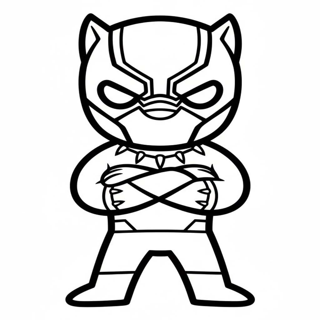 Kolorowanka Czarna Pantera bezpłatny dla dzieci