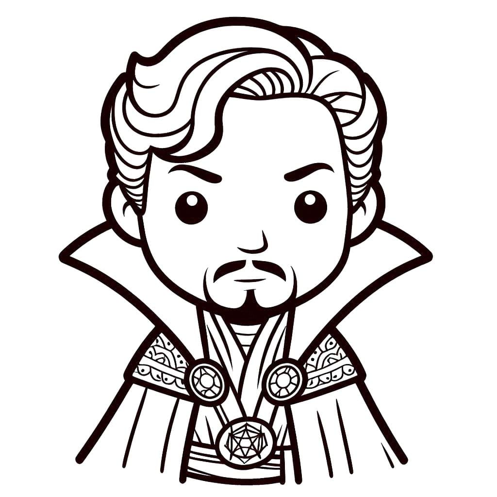 Kolorowanka Doktor Strange bezpłatny wydruku łatwy