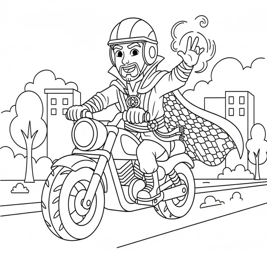 Kolorowanka Doktor Strange bezpłatny wydruku