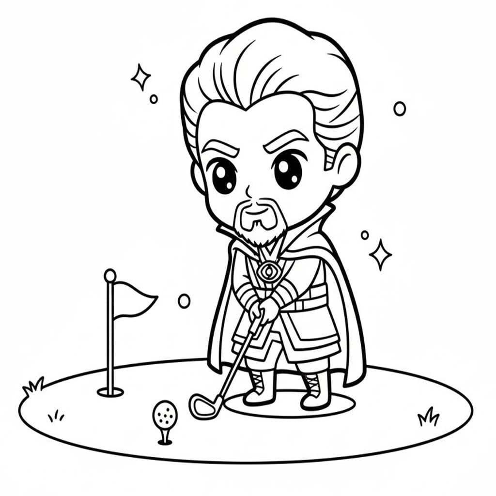 Kolorowanka Doktor Strange wydruku łatwy