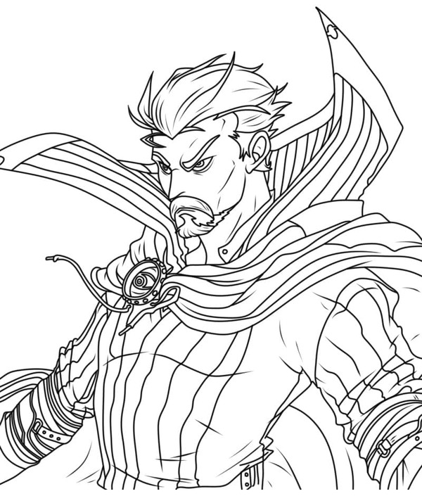 Kolorowanka Doktor Strange wydruku