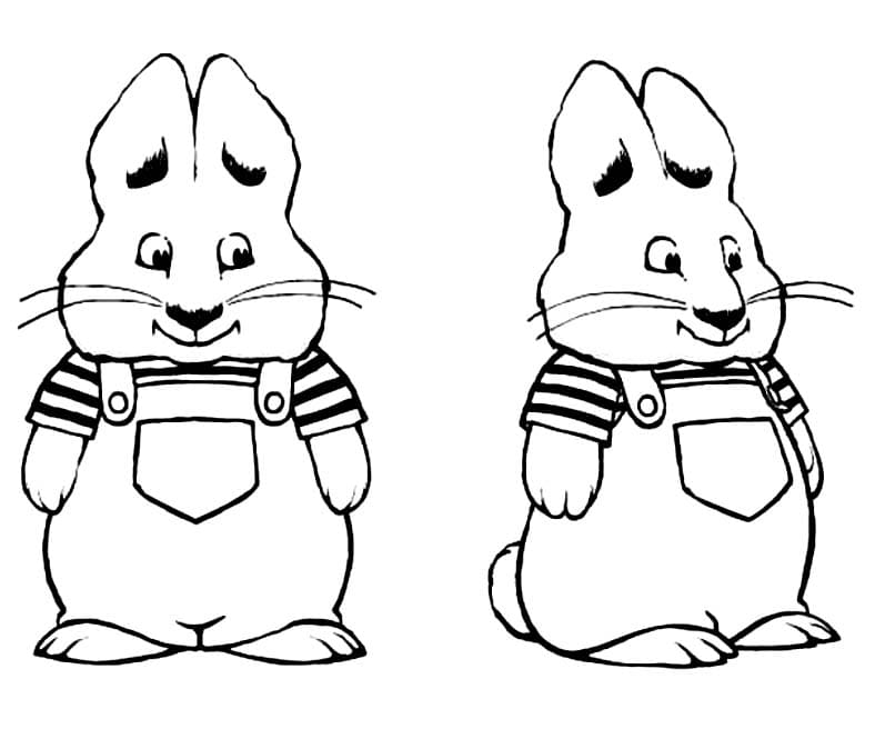 Kolorowanka Maks i Ruby bezpłatny podstawowy