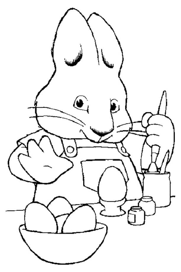 Kolorowanka Maks i Ruby wydruku