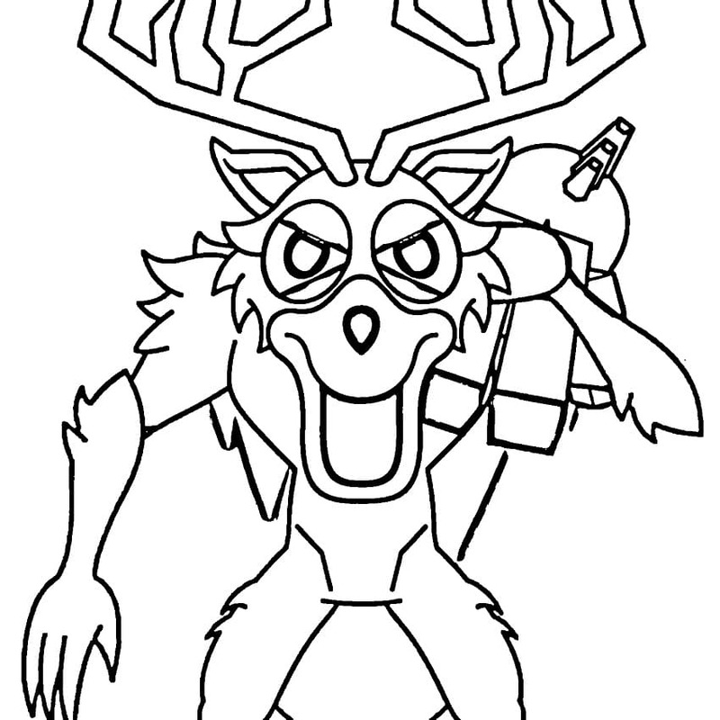 Kolorowanka Narysuj 99 nocy w lesie bezpłatny wydruku prosty