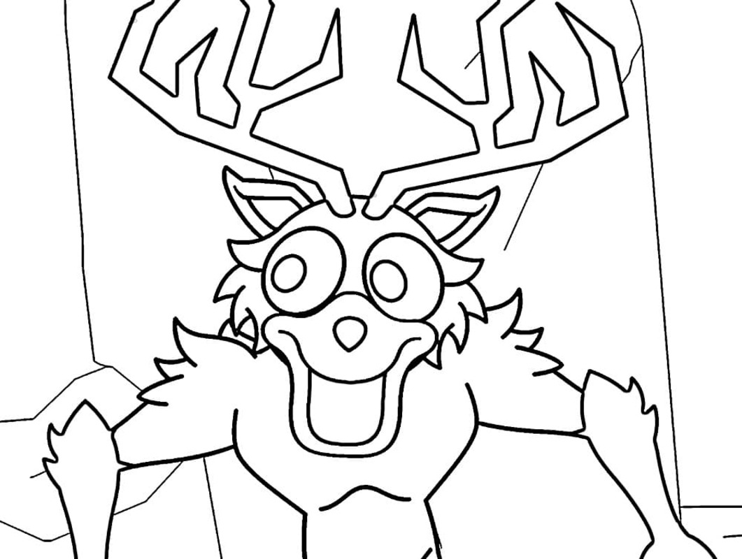 Kolorowanka Narysuj 99 nocy w lesie dla dzieci