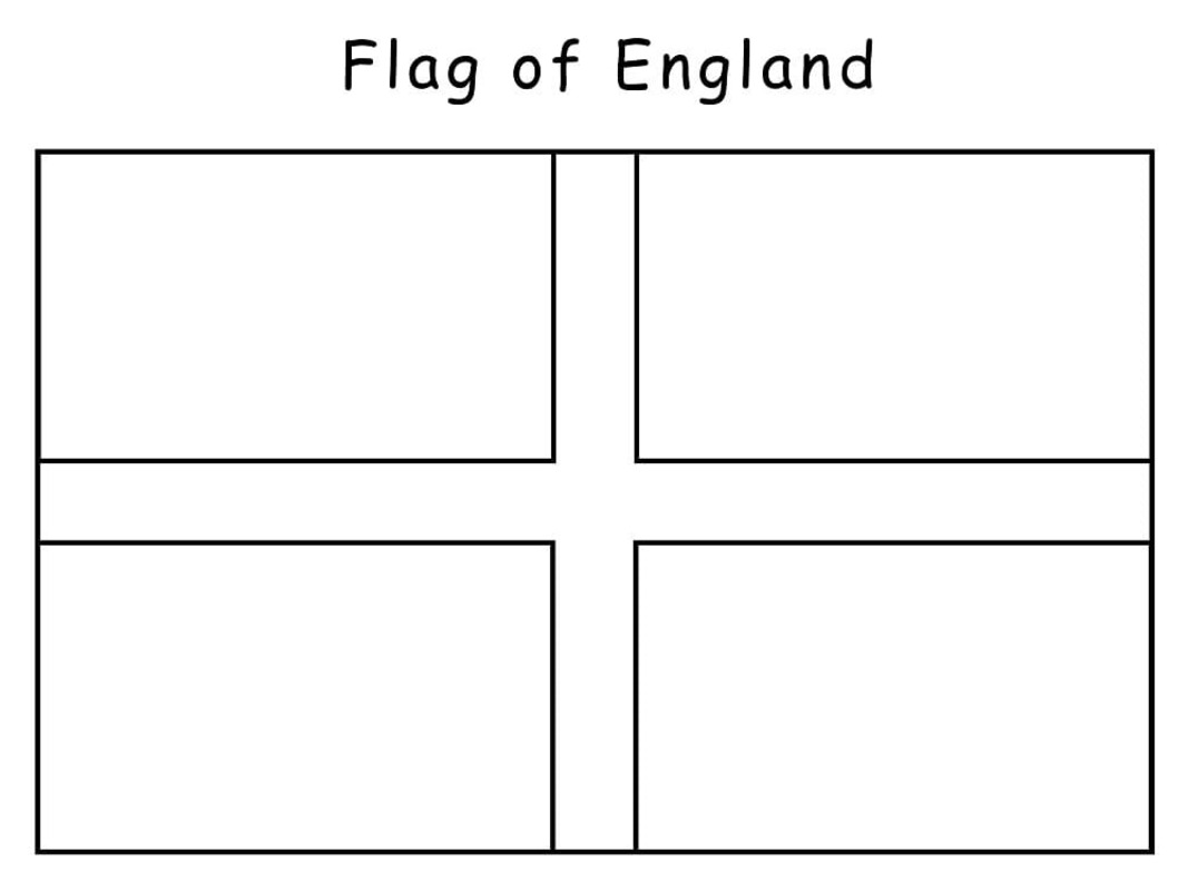 Kolorowanka Narysuj Anglia bezpłatny prosty