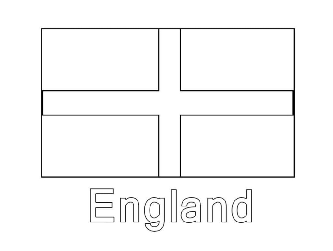 Kolorowanka Narysuj Anglia bezpłatny wydruku podstawowy