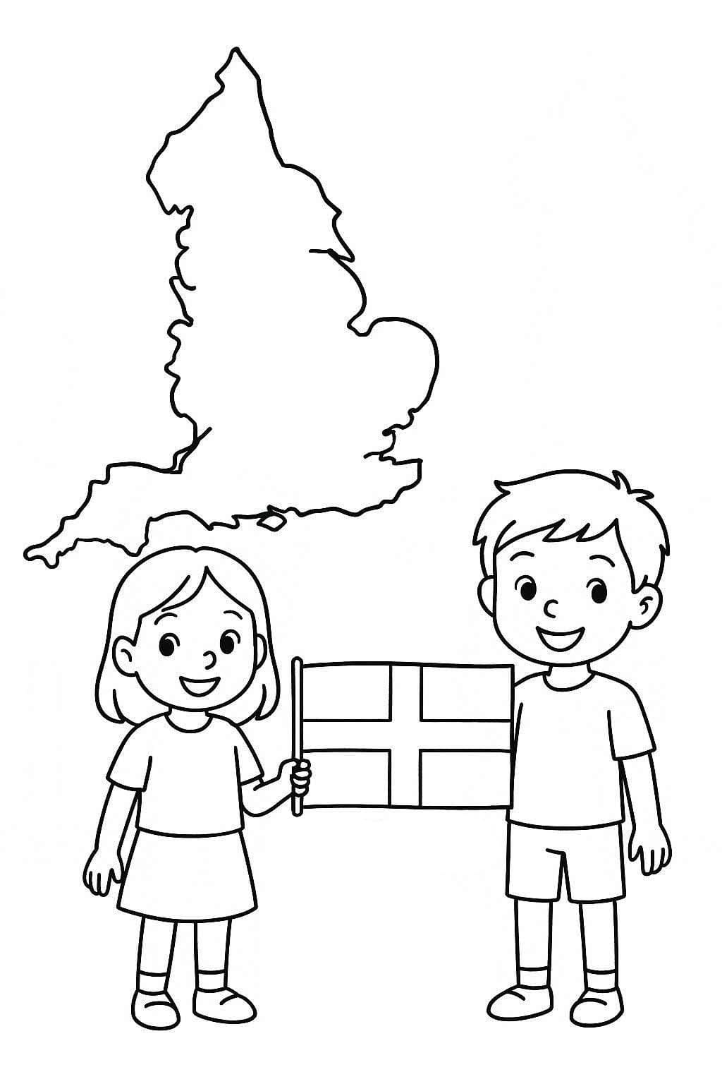 Kolorowanka Narysuj Anglia wydruku