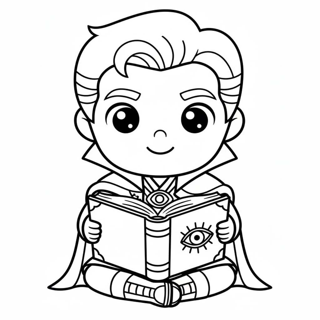 Kolorowanka Narysuj Doktor Strange bezpłatny wydruku