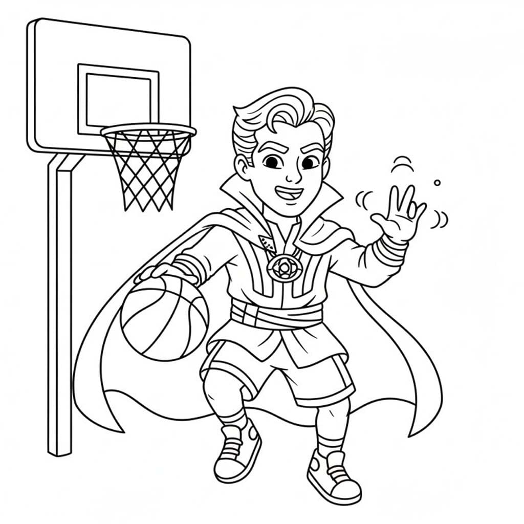 Kolorowanka Narysuj Doktor Strange