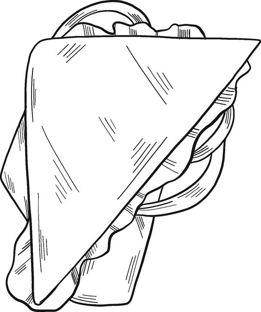 Kolorowanka Narysuj Kanapka bezpłatny łatwy