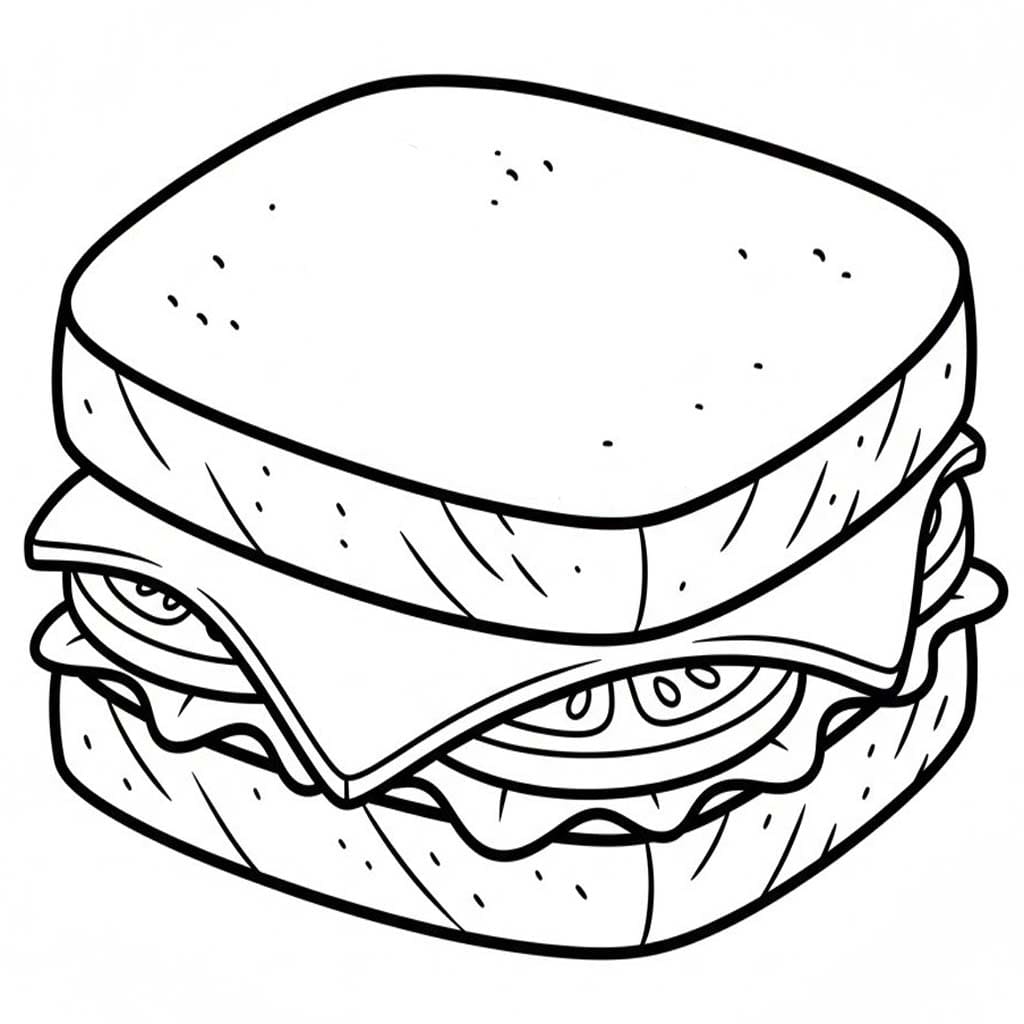 Kolorowanka Narysuj Kanapka bezpłatny wydruku